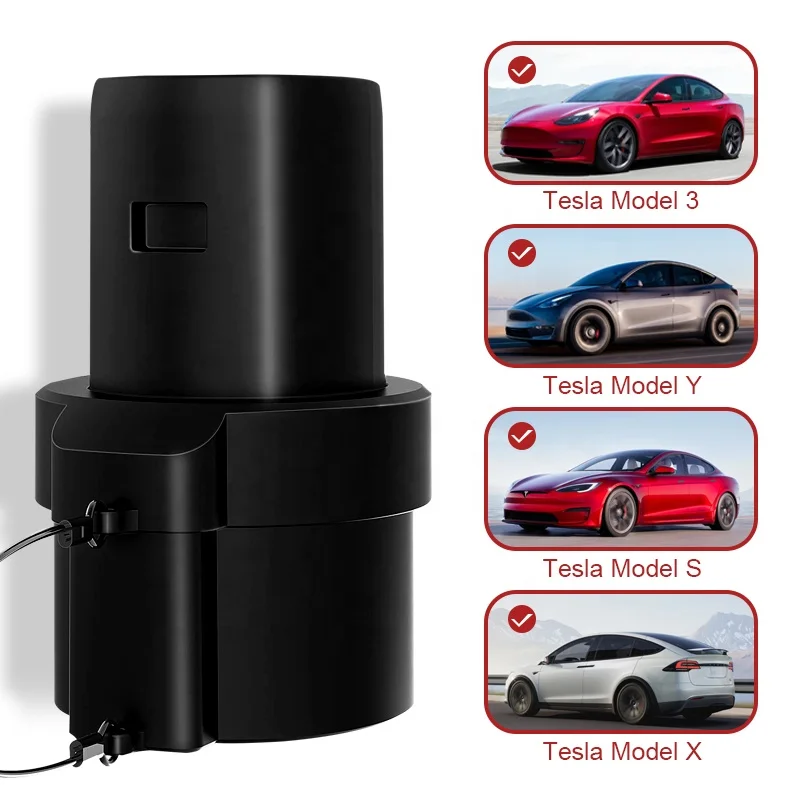 Manjia Portable Wireless EV Charger Charging Adapter J1772 Type 1 To Tesla Connector 80A 250V Max Fit For All Tesla Models