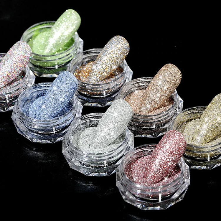Tstory New High Quality 12 Colors Glitter Diamond Crystal Acrylic Nail Powder