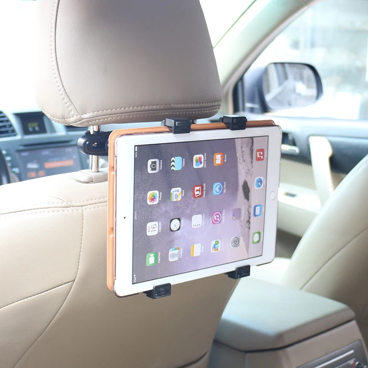 Высококачественный держатель для сотового телефона планшета Регулируемая автомобильная подставка для подголовника Автомобильный держатель для планшета iPad