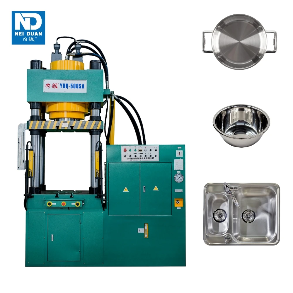 Hydraulic Pressing Machine For Making Aluminum Pots 500 Ton Hydraulic Press From NEI DUAN