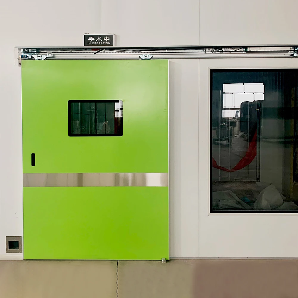 Professional Best Selling Hospital Doors Air Tight Electric Sliding Door Direct Sales Low Price Clean Room Steel Door