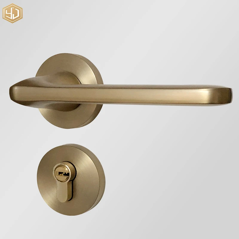 Luxury Style Zinc Alloy Handle Lock For Room Door Wooden Door Locks