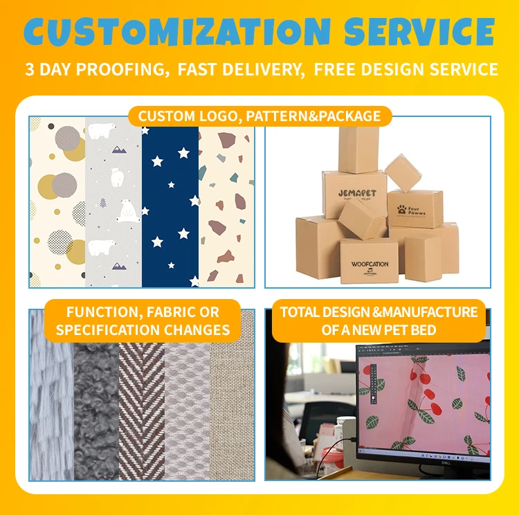 Superior Premium Pet Bed Large Cooling Washable Removable Dog Bed Cushion Mat for Summer