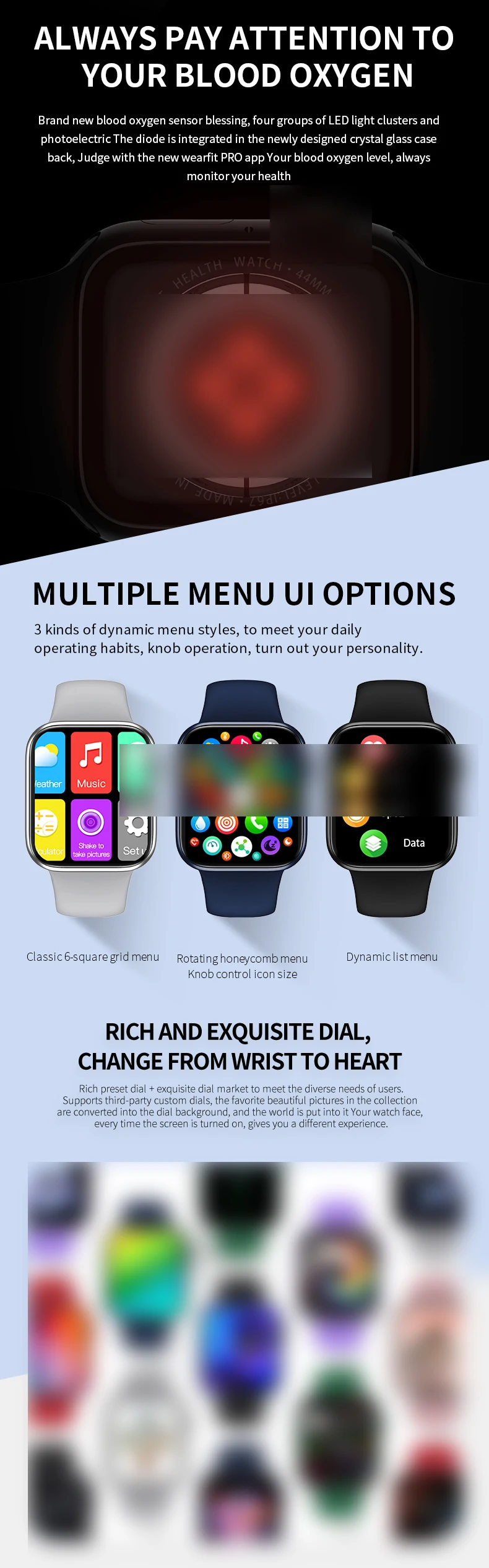 Series 7 HW56 Plus 1.77inch Lock Screen IP67 waterproof Voice Call Wireless charging Smart Watch Reloj Montre Inteligente HW56