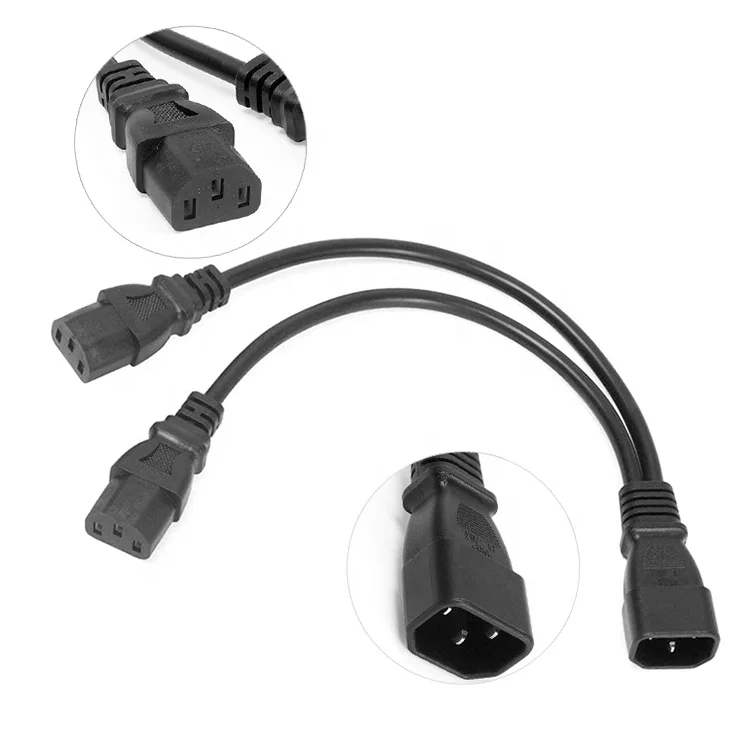 Переходник-разветвитель с 14 Awg на 2x C13 мама 3 м Iec 320 C20 Y-образный кабель 2 1 8 18Awg удлинитель шнур питания