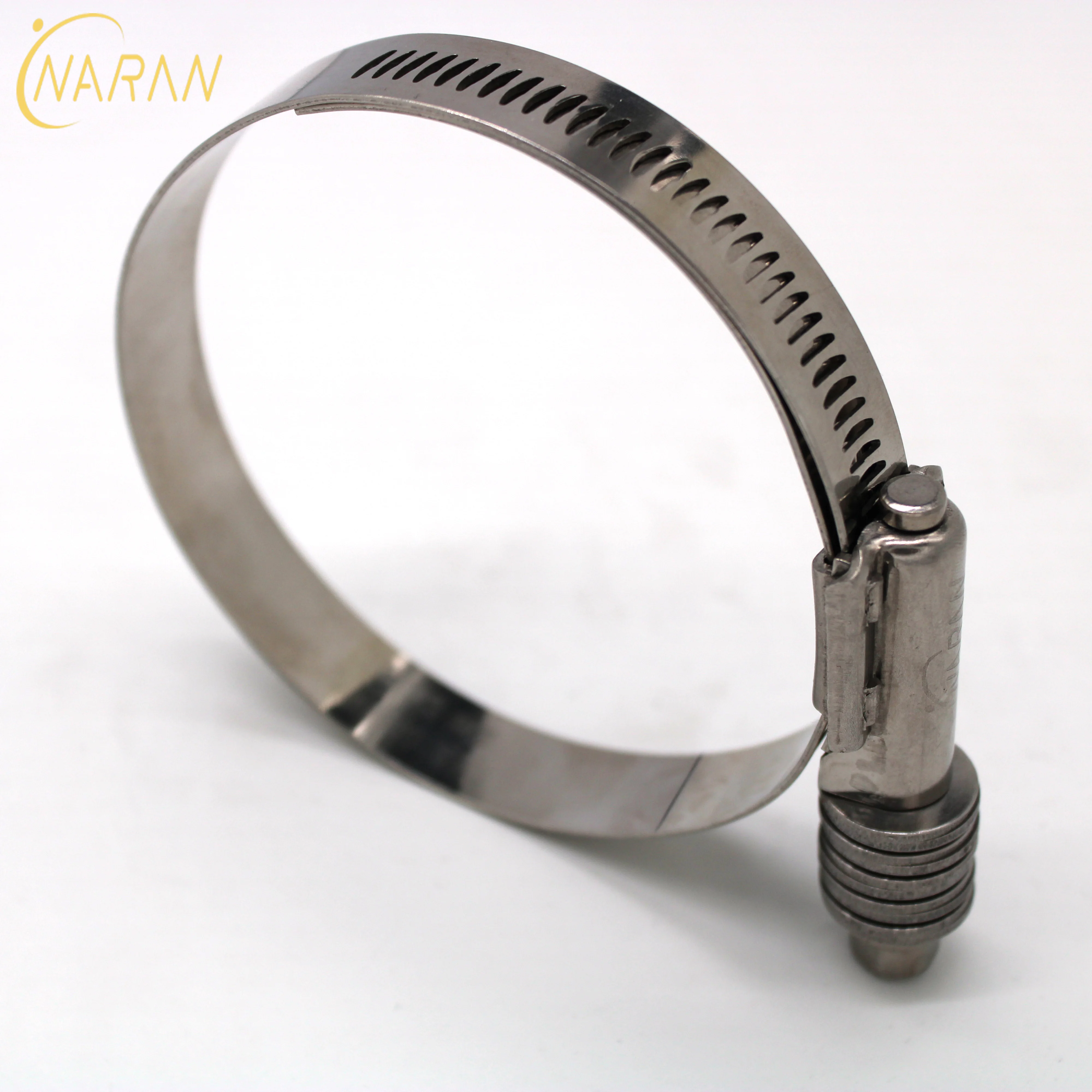 
American type perforated heavy duty high torque constant tension hose clamp 