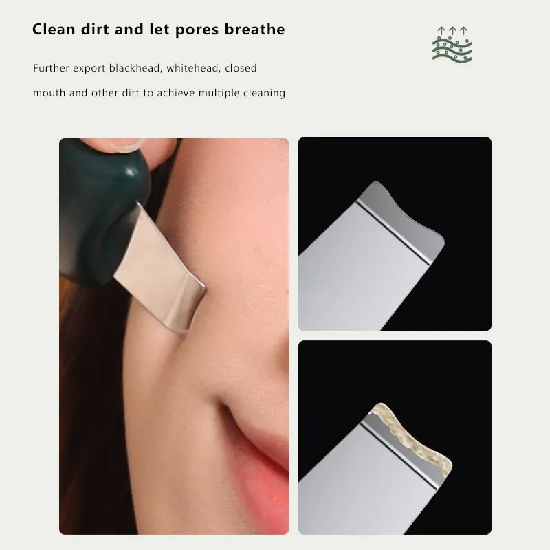 SL03 Mini portable manual facial skin scrubber machine otra casa uso de equipos de belleza stainless steel face scrubber peeling