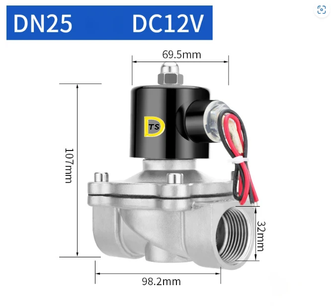 Stainless steel solenoid valve 220V solenoid valve control pipeline  switch normally closed water and oil valve control