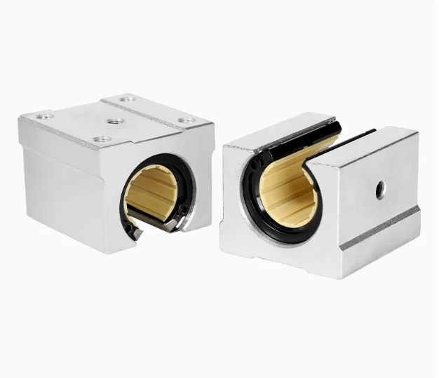 Domestic aluminum SBR  sliding seat anodized self-lubricating engineering plastic linear bearing  open sliding seat