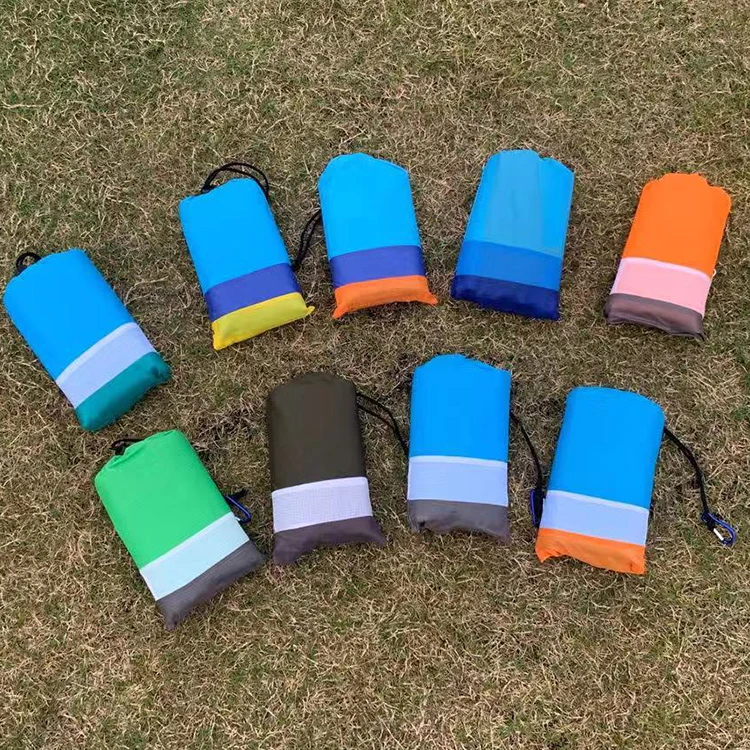 Foldable Large Waterproof Sand proof Beach Blanket set,Sand free Beach Mat Oversized Lightweight Portable Pocket Picnic Mat