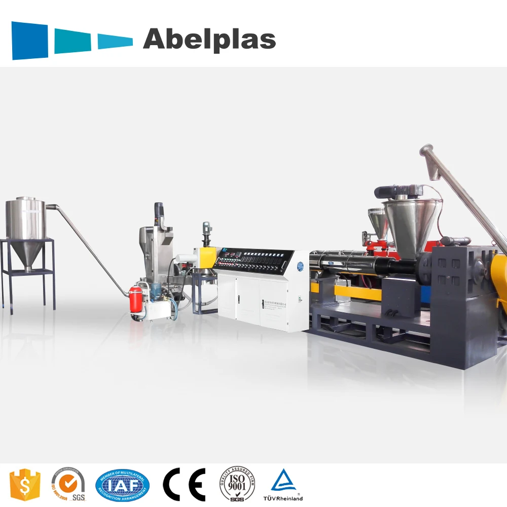 New Design Automatic Waste Plastic PE/PP/BOPP/LDPE/LLDPE/HDPE/PS/EPS/XPS/EVA Film Pelletizing Recycling Machine Line