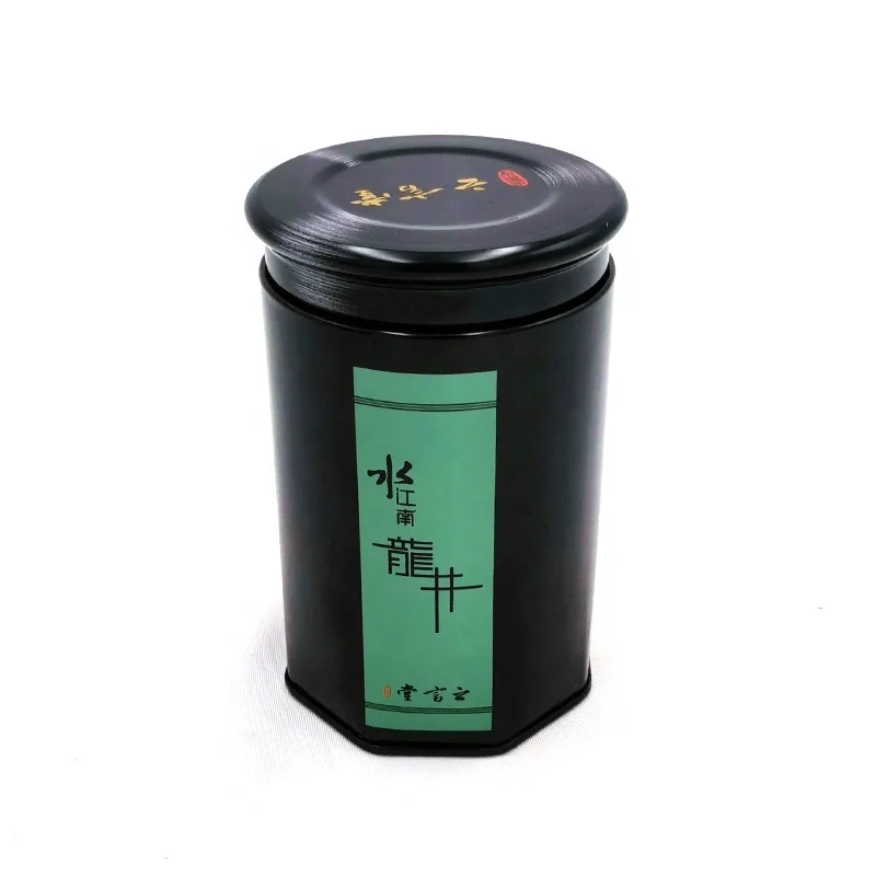 Герметичная металлическая банка для чая с крышкой винтовой жестяная маття 30 г