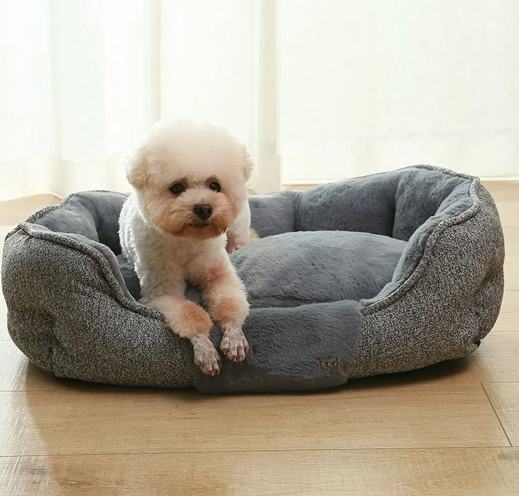 New winter soft high quality warm dogs cushion dog house plush pet sofa bed dog bed