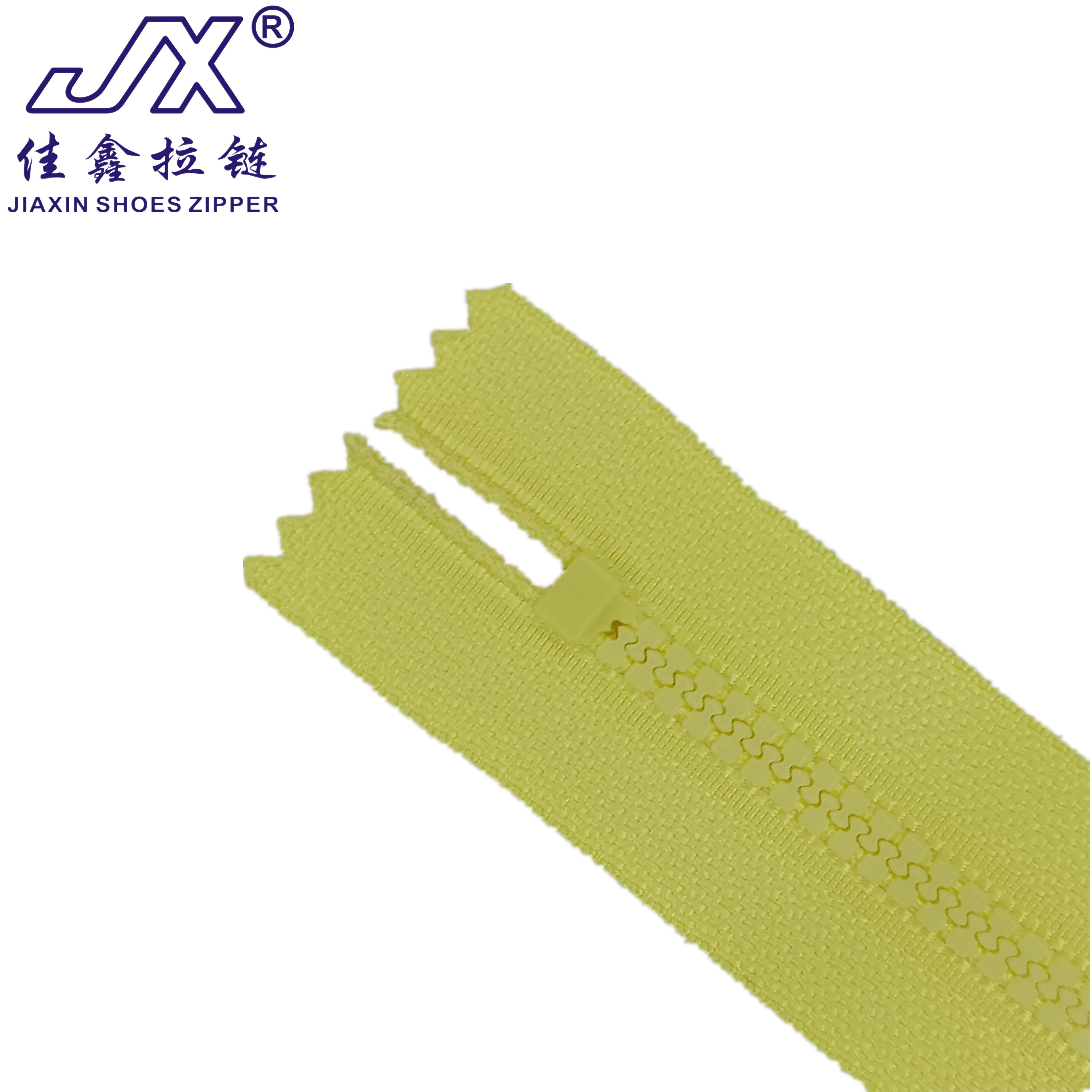 Tightly sealed customized Zip No3 Plastic Closed end zippers with sliders for clothing