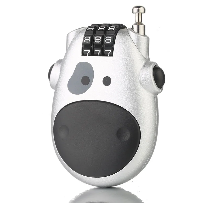 Universal Motorcycle Helmet Password Lock Telescopic Wire Rope Steel Cable Code Lock Suitcase Car Sled Helmet Password Lock