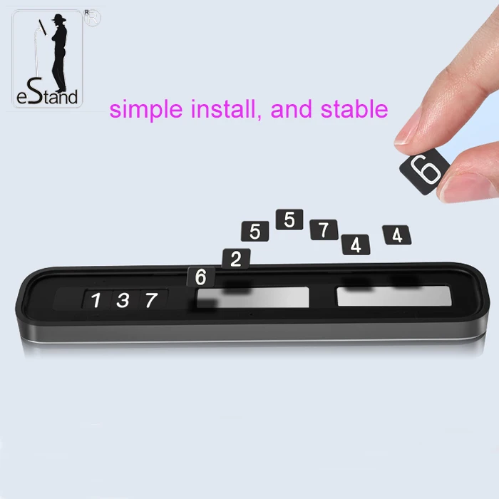 eStand BR29008 car temporary parking card telephone number card plate creative car inner accessories