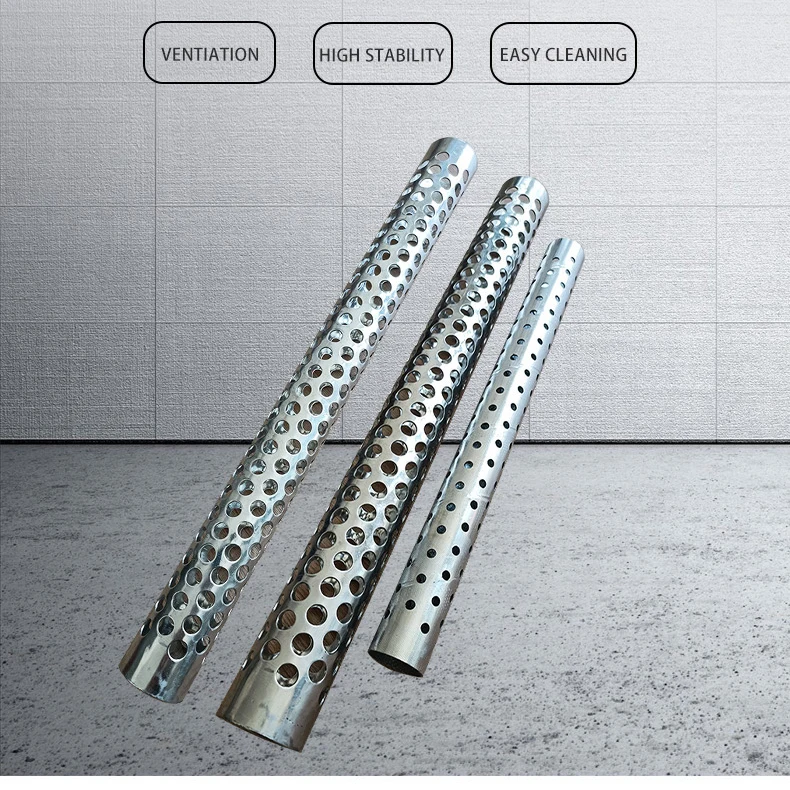 100 150 Micron 0.5 1 2 3Mm Hole Ss Perforated 304 Stainless Steel Round Cylinder Perforated Filter Tubes