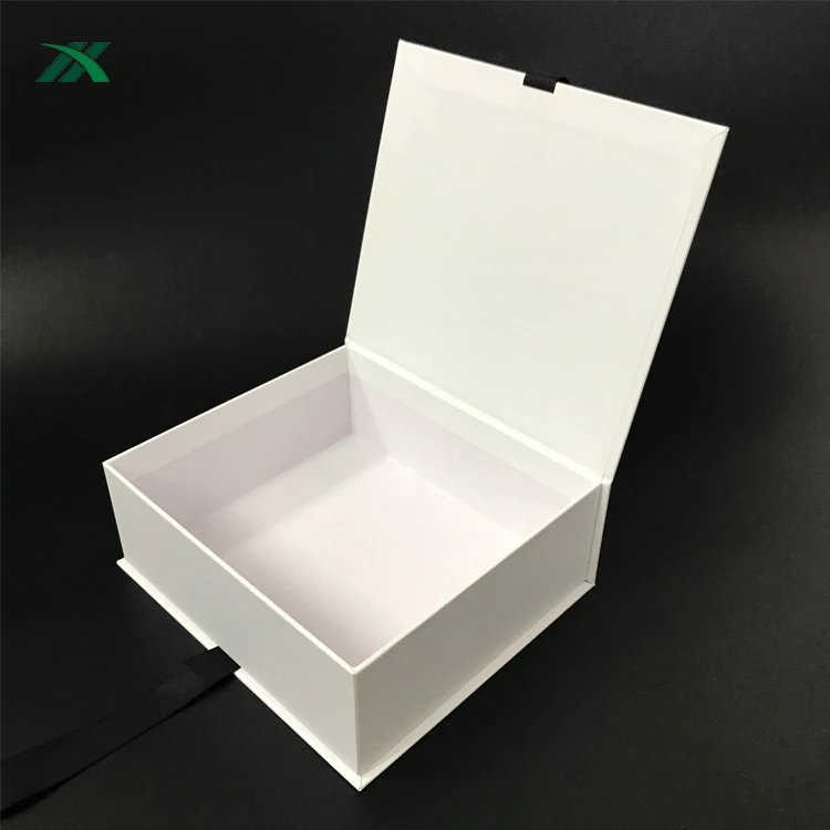 custom baby clothes packaging paper box ribbon closure