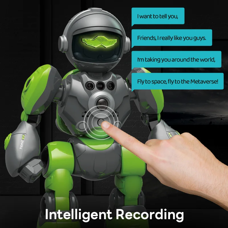 AI Интеллектуальный голосовой жест зондирования пульт дистанционного управления электрическая игрушка звуковой свет танец программируемый робот