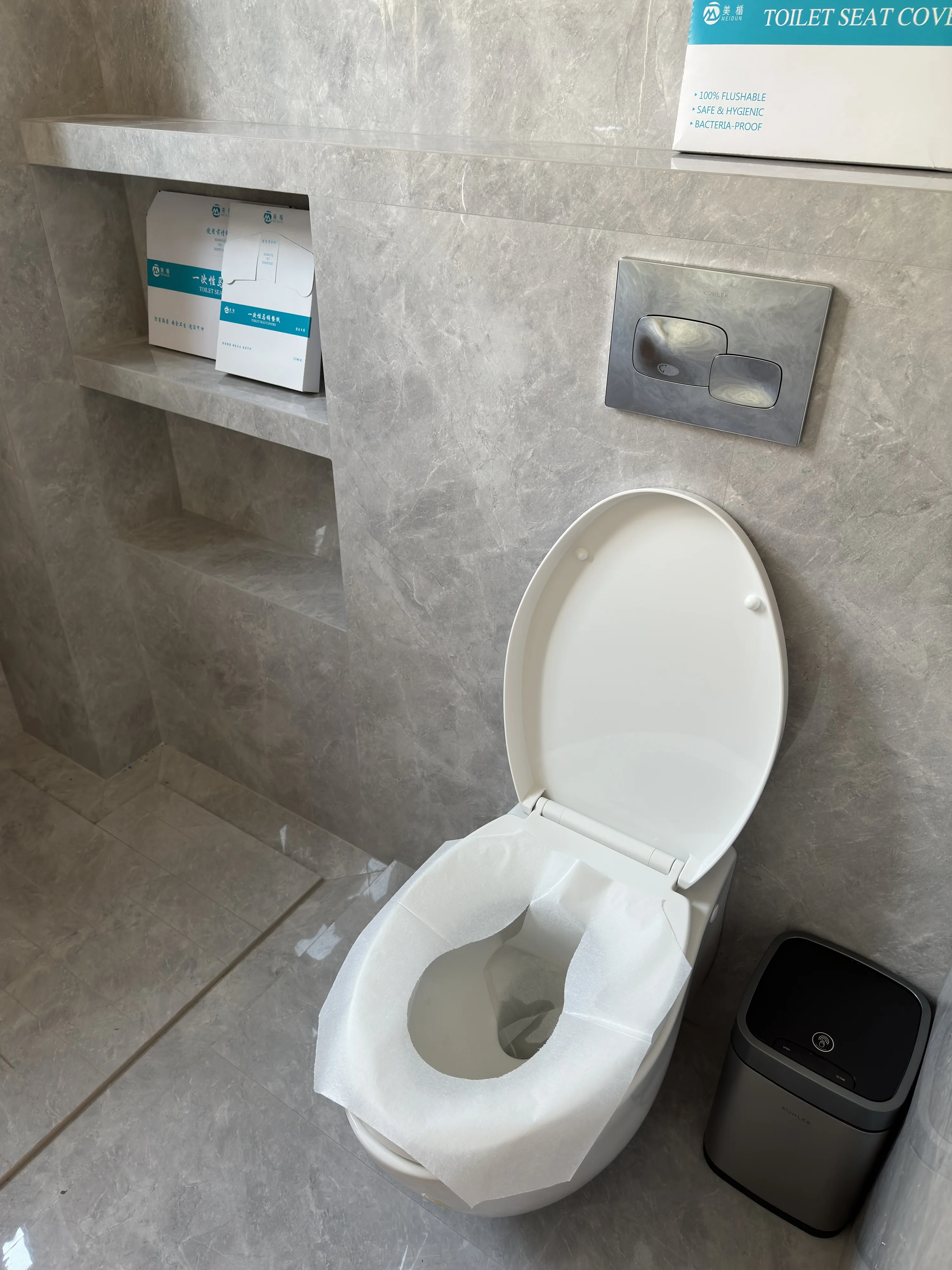 Eco-Friendly Fold Custom Made Disposable Hygienic Toilet Seat Cover Paper