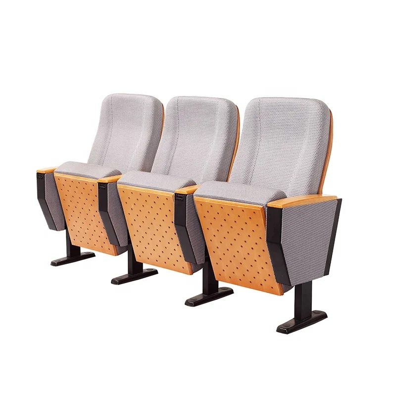 Wholesale Stadium Seats Stacking Fabric Connect indoor solid wood llecture cinema auditorium seating home theatre chair