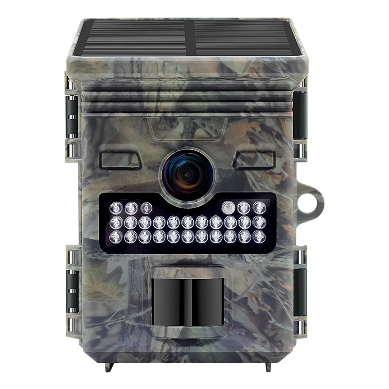 1296P 20MP IP66 3.7V 4400mah night vision Video Trail Camera Trail Camera With Solar Panel