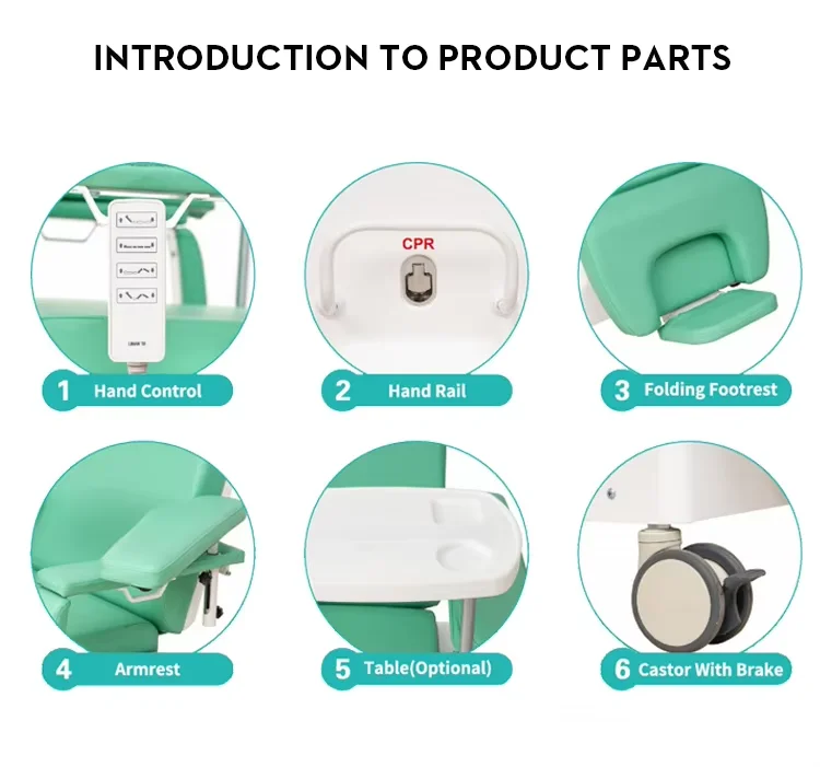 Медицинский инструмент профессиональный хирургический Удобный стул для сбора крови больничный диализа