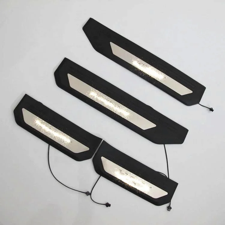 stainless steel scuff plates led door sill plates for hrv vezel 2014-2018