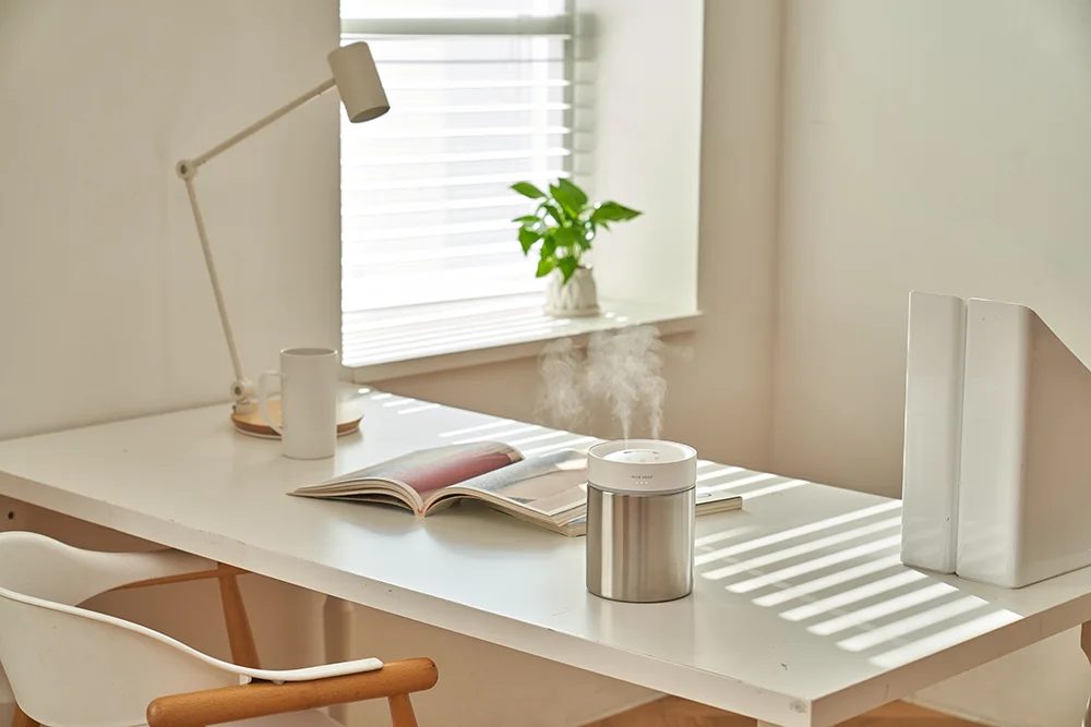 Katald New Treding Stainless Steel 1L Portable Desktop USB Air Humidifier with 4000mh Battery