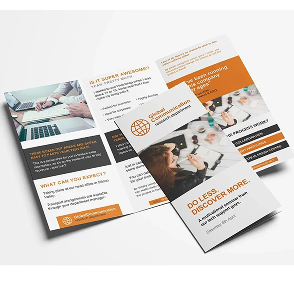 Customized brochure commercial promotion brochure booklet