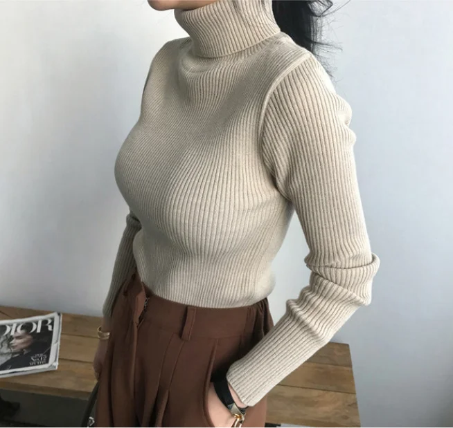 Runwaylover E236 сексуальный зимний свитер с воротником-стойкой, новый дизайн