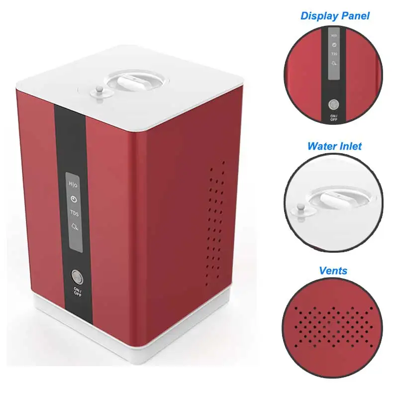 Purified water make hydrogen inhalation hydrogen gas generator 2022 new style hydrogen inhaler 150ml