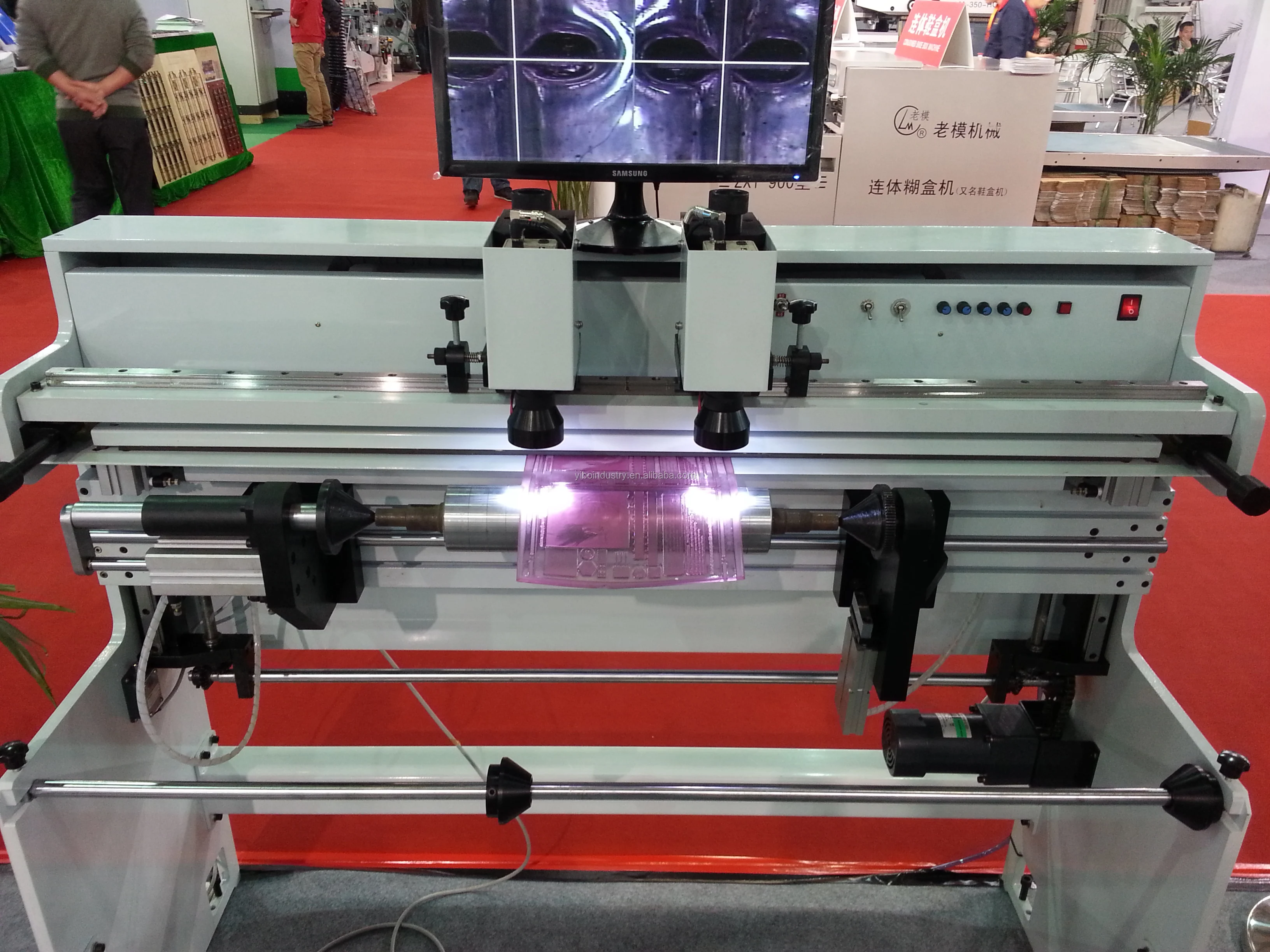 Flexo printing sleeve flexographic polymer flat plate mounter mounting machine