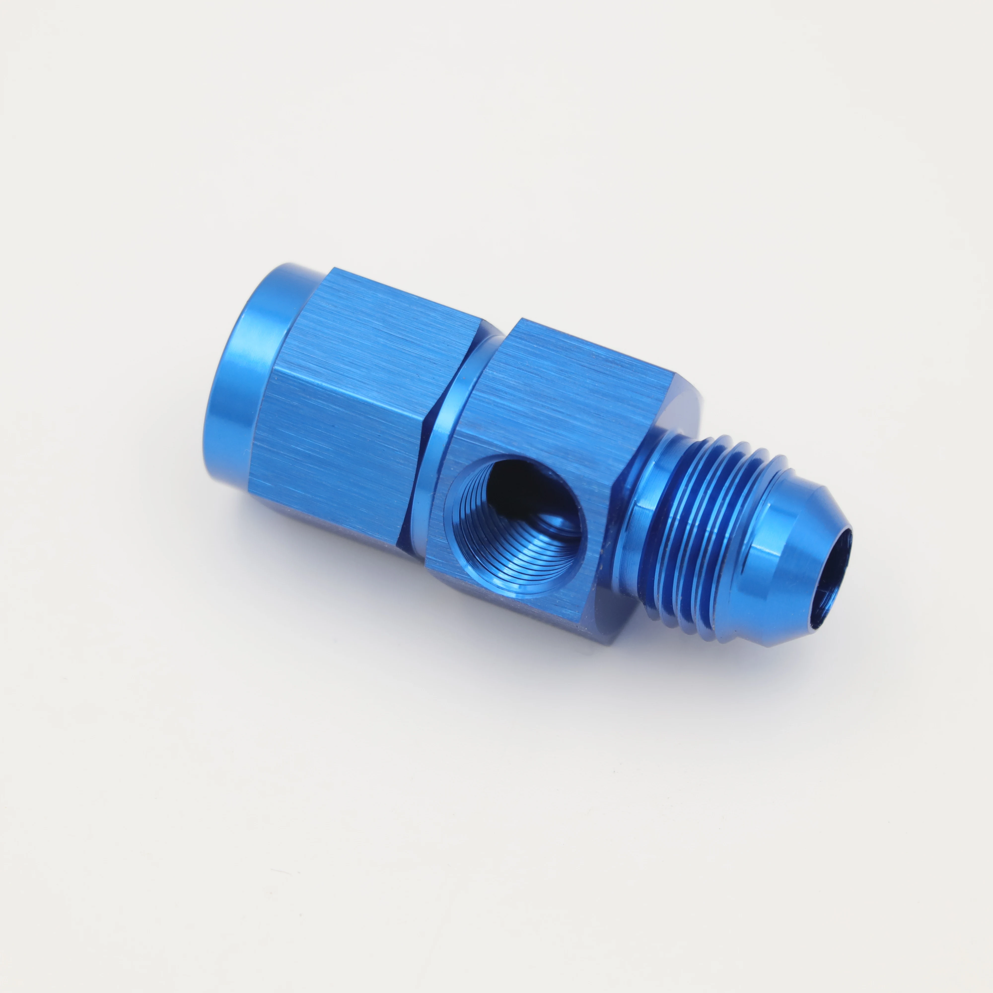 AoMei Factory Price Aluminum Fuel Pressure Take Off  AN 1/8' female NPT side port for gauge or pressure switch connection