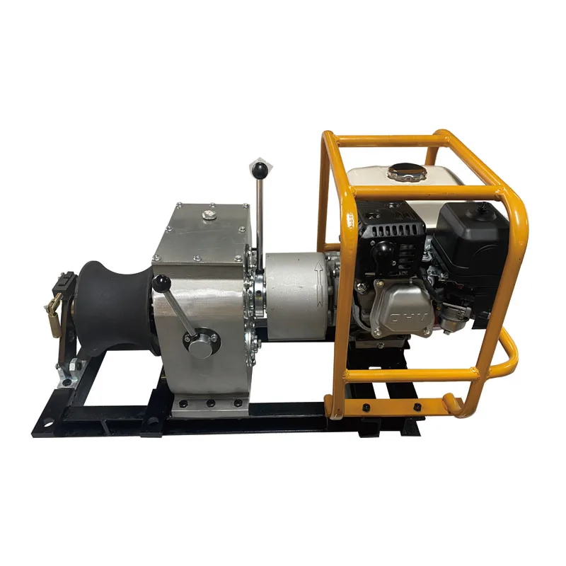 3 Tons Forest logging Fishing Portable Lifting Hoist Petrol Powered  Gasoline Engine Power Wire Rope Cable Pulling  Winch