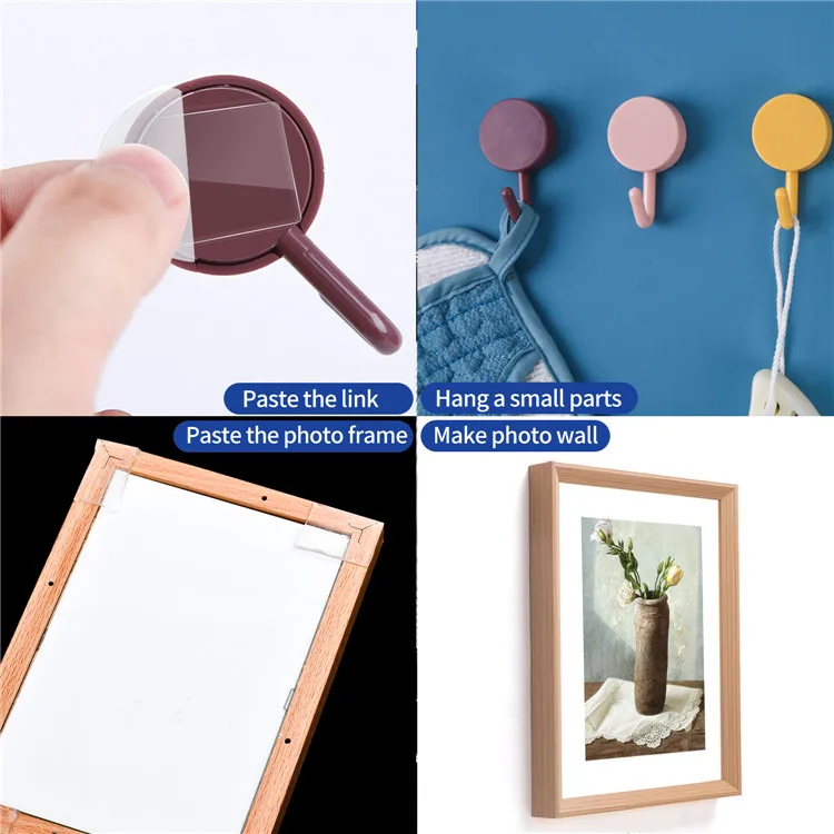 Nano Tape Customized Double Sided Sticky Removable Reusable Washable Acrylic Waterproof PU Custom Sticker Bag Sealing DIY Crafts