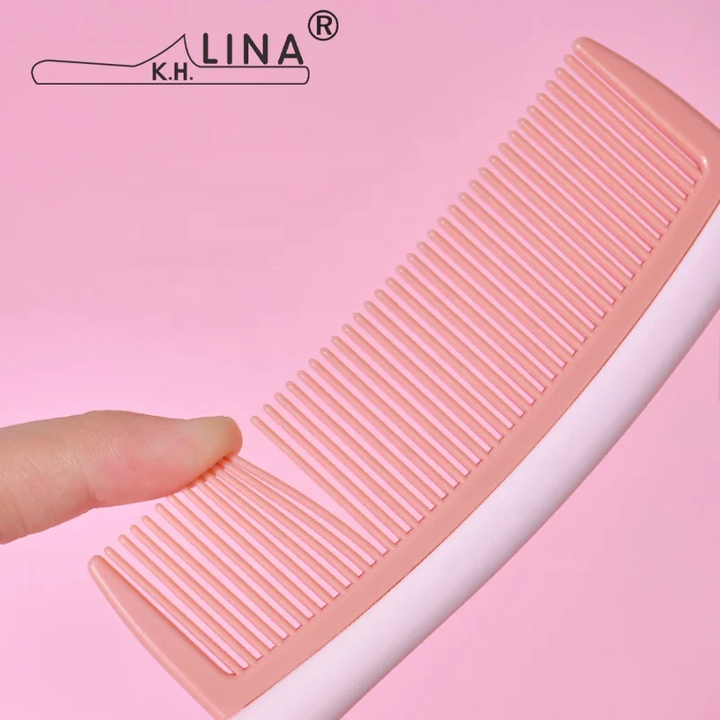 Модная Высококачественная Антистатическая ручка с узкими зубьями, пользовательская салонная целлюлозная ацетатная расческа для волос