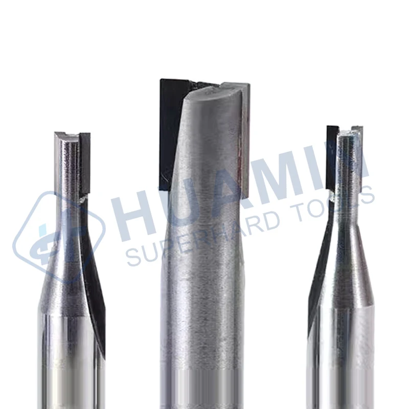 Acrylic graphite milling PCD end milling cutter customization cycle short PCD slot cutting tool