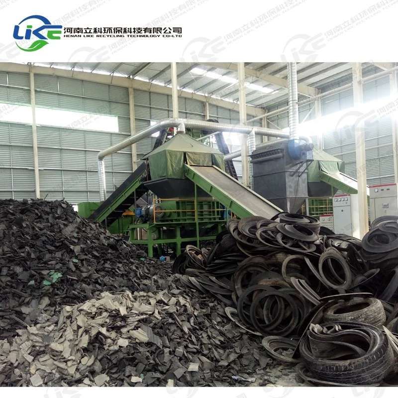 
Rubber shredding production line tire shredder tire steel wire separator 