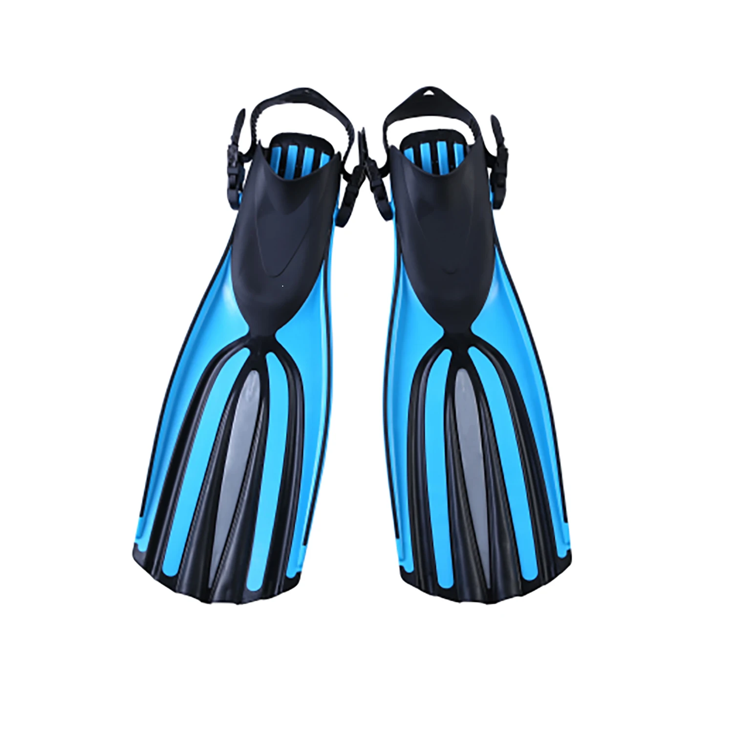 Mermaid Fin Diving Swimming Flipper Full Foot Silicone Diving Fins Professional Soft Flippers for Adult Green Red Blue Black