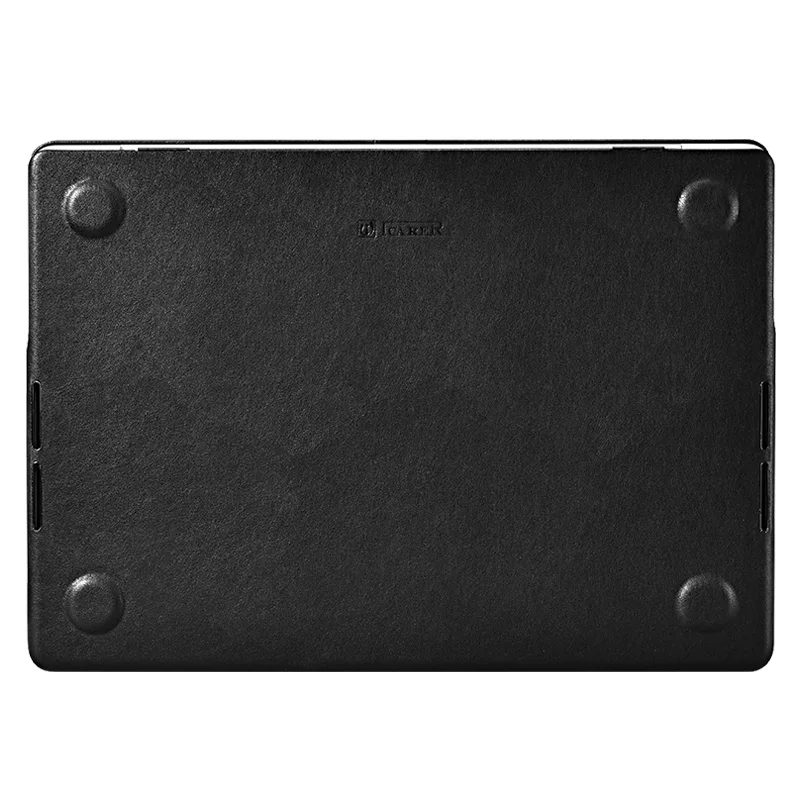 ICARER TOP grain leather Microfiber leather PU Tablet case full protection cases for Macbook Air 13.6 inch 2022 version