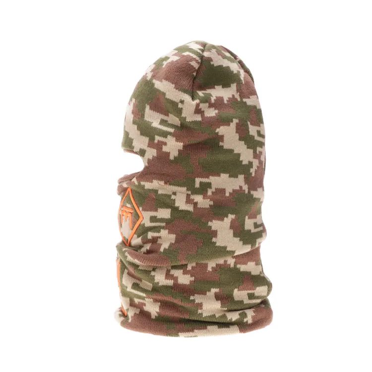 unisex men woman wool felt camo russian custom camouflage one hole mask ski mask beanie knit balaclaba