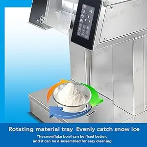 170 kg/day Automatic shaved ice machine for beverage Commercial snow ice cream machine Snack Snowflake ice cream machine