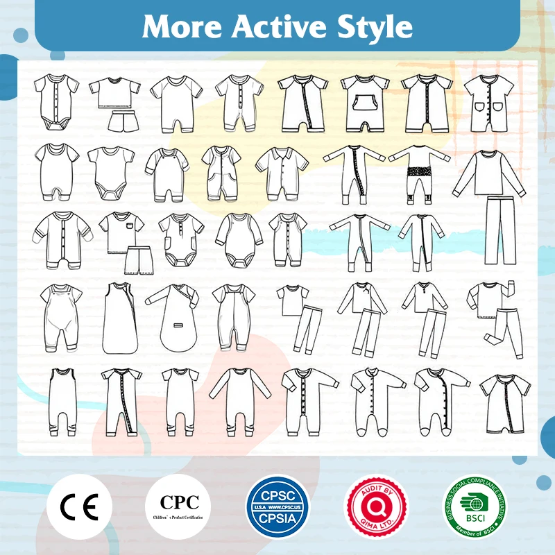 Высококачественные детские пижамы из бамбука оптом: мягкие комбинезоны-слипы для девочек и мальчиков ромперы малышей