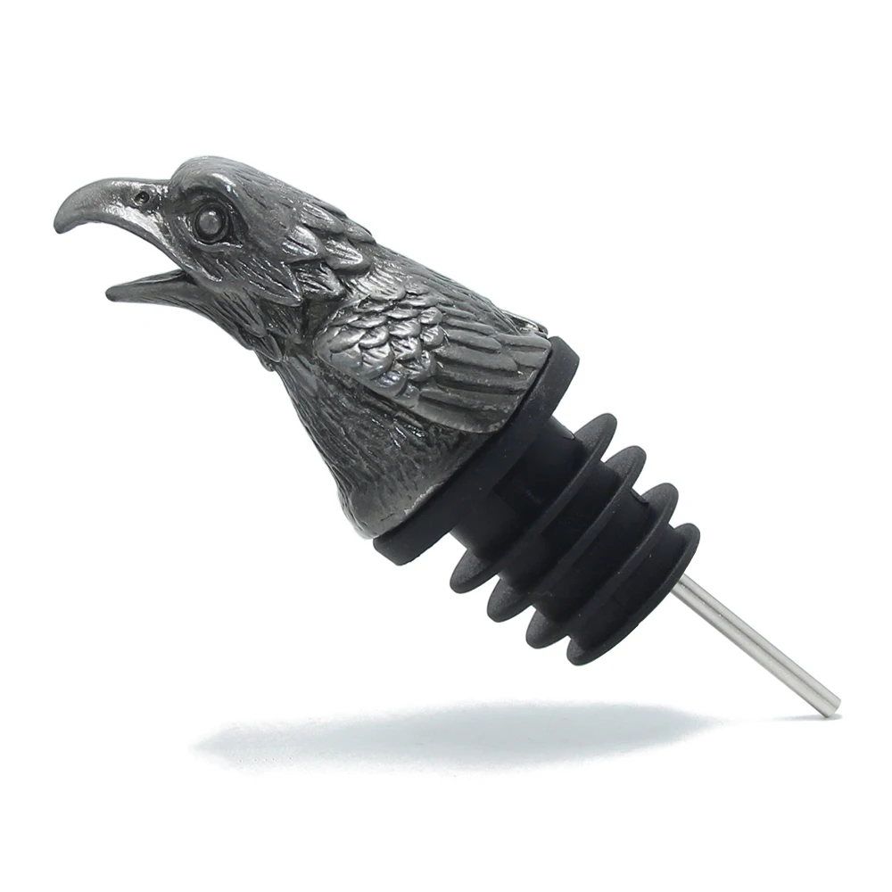 Eagle Wine Stopper Olive Pourer Drink Bar Tool Spout Bar Straw Animal Head Wine Pourer Alcohol Dispenser Oil Bottle Spout