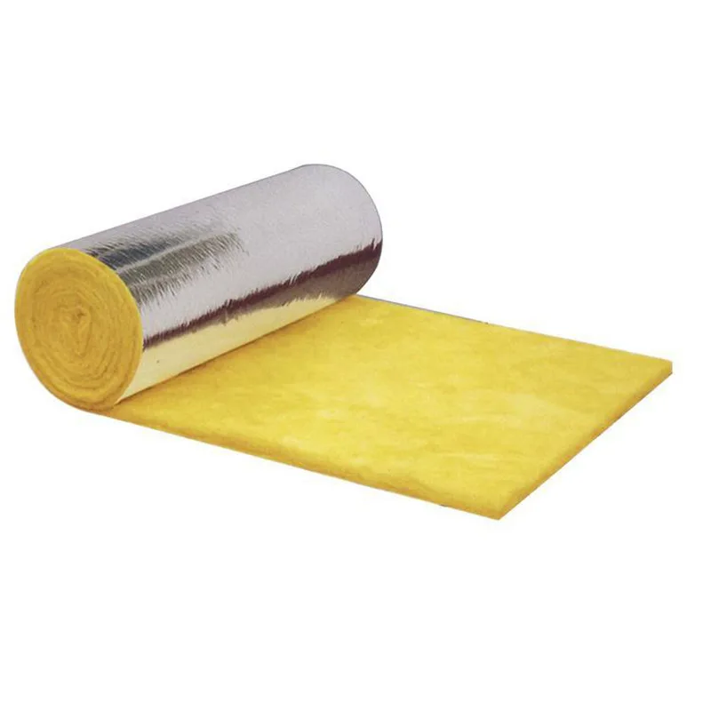Fiberglass Insulation Blanket Glass Wool Roll Fiber Glass Wool With Aluminium Foil