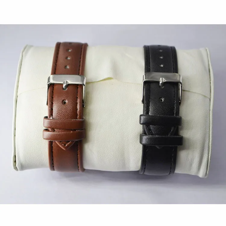 Stock Cheap Alloy Silver Case Leather Strap Quartz Movement Jesus Mens Fashion Watch