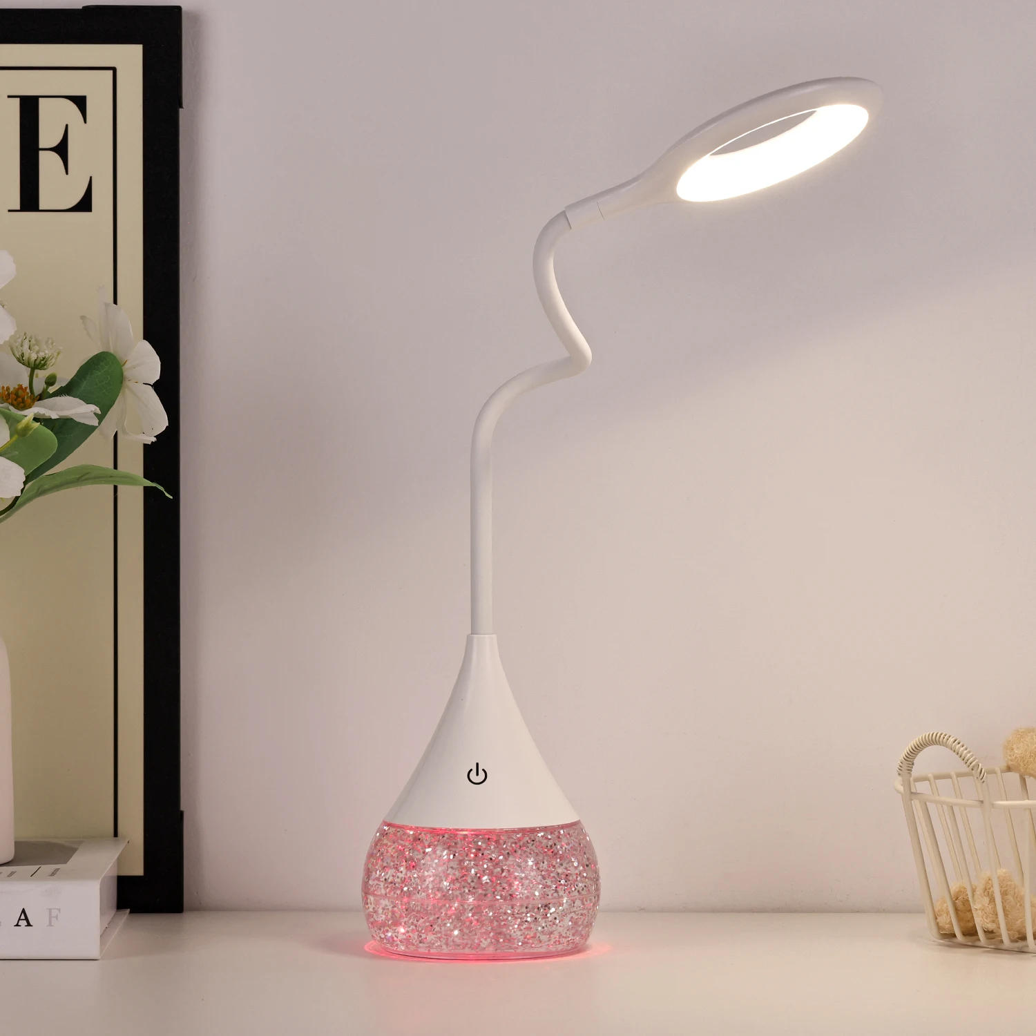 Dimmable Touch Control Modern Restaurant Table Light Led Night Bedside Desk Lamp