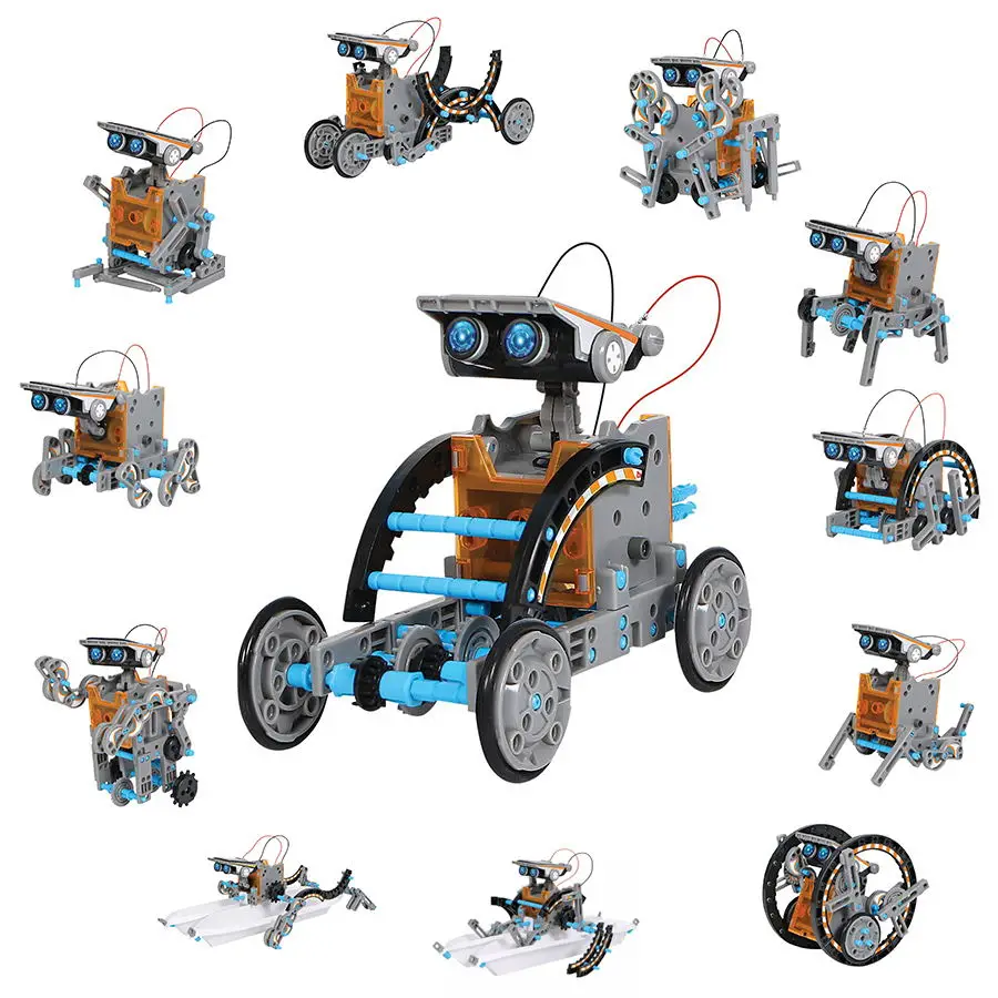 
12 in 1 Solar Power Kits DIY Educational STEM Solar Robot Creation Kit Toys 