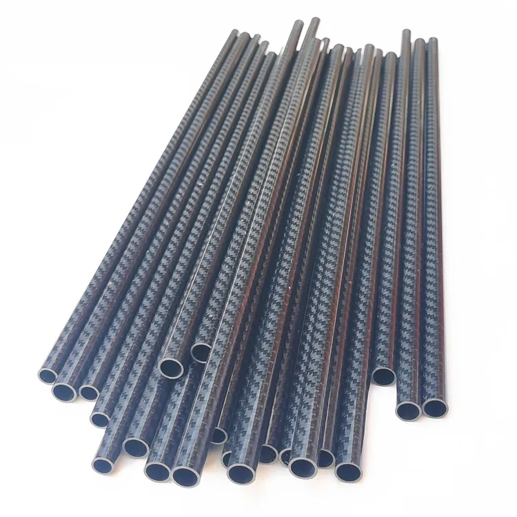 Diameter From 5mm To 190mm Composite Material 3K Glossy Carbon Fiber Tube